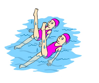 animated synchronized swimming image 0019